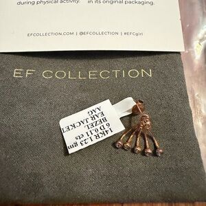 New with Tags EF Collection  14 Carat Rose Gold Diamond  Single Earring